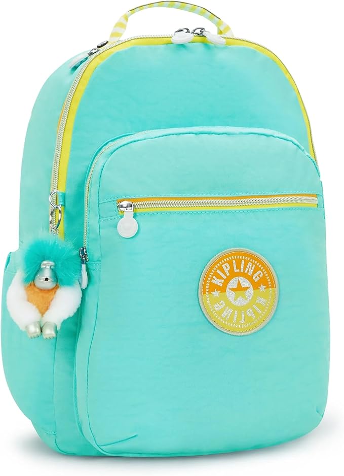 Kipling Women's Seoul Fc 15" Laptop Backpack, Durable, Roomy with Padded Shoulder Straps, Built-In Protective Sleeve