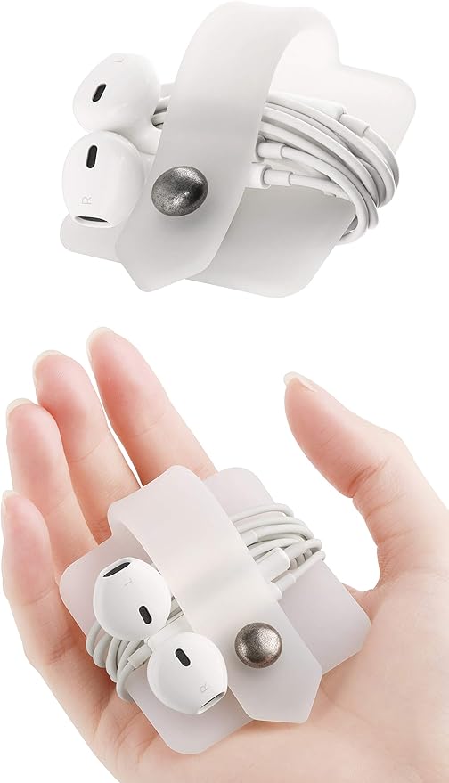 Cord Organizer Earbuds Holder Earphone Wrap Earphones Organizer Headset Headphone Earphone Wrap Winder Cord Manager Cable Winder Set of 3