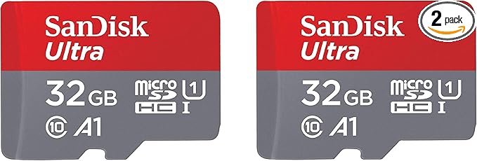 [Older Version] SanDisk 32GB 2-Pack Ultra MicroSDHC UHS-I Memory Card (2x32GB) - SDSQUAR-032G-GN6MT