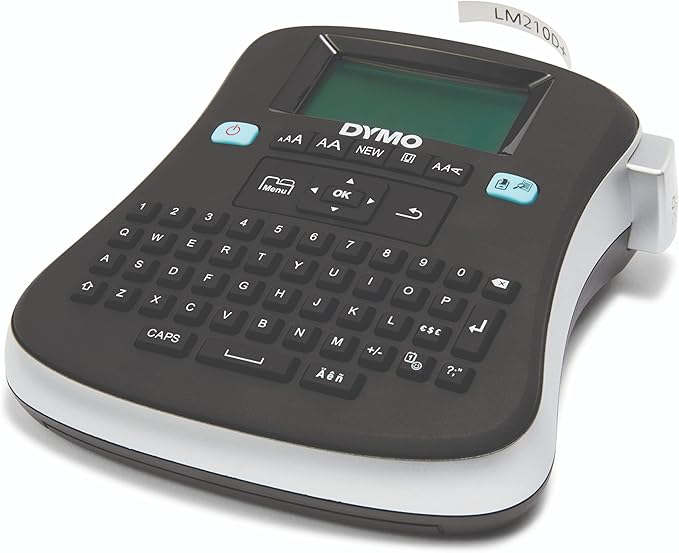 DYMO Label Maker 210D Label Maker, 2 Lines, 6 1/10w x 6 1/2d x 2 1/2h, 3" (1738976)