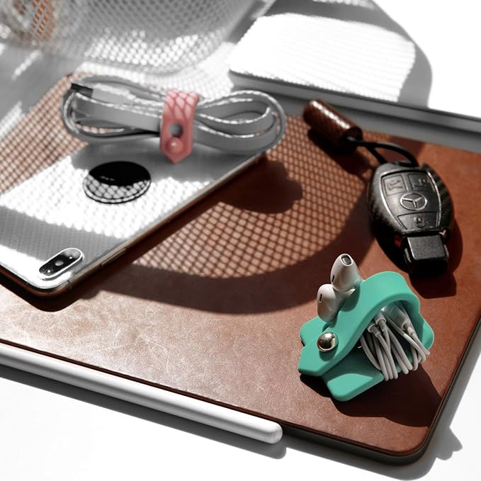 Cord Organizer Earbuds Holder Earphone Wrap Earphones Organizer Headset Headphone Earphone Wrap Winder Cord Manager Cable Winder Set of 2