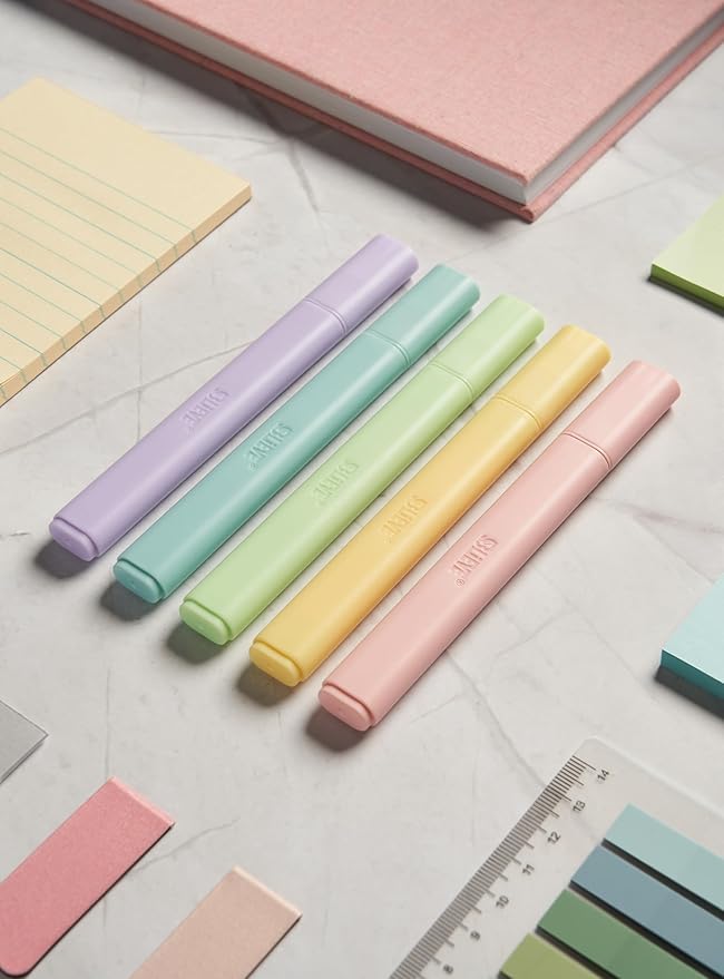 BLIEVE- Bible Highlighters No Bleed Through Assorted Colors, Cute Highlighter For Journaling Office Supplies And Accessories, Bible Highlighters And Pens No Bleed Chisel Tip (CANDY)