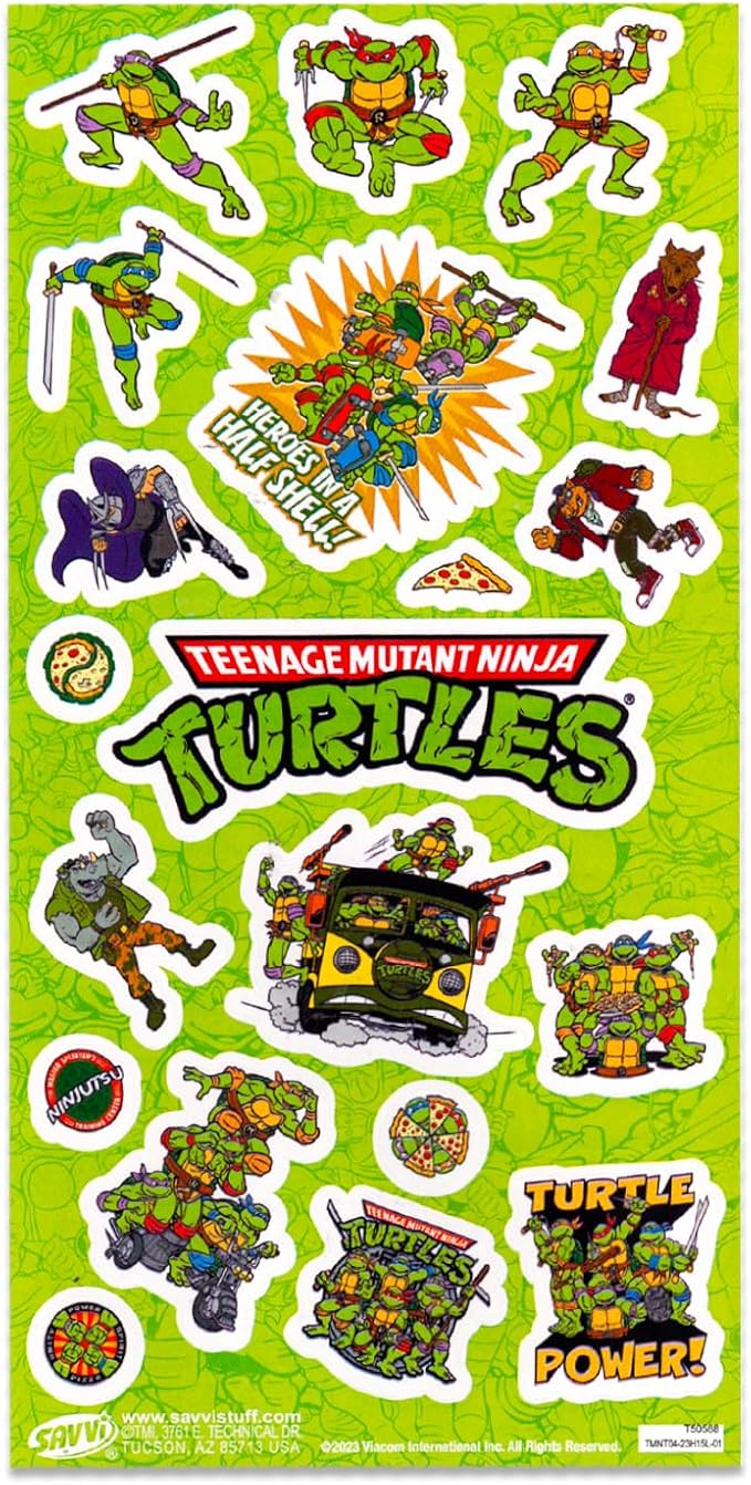 Teenage Mutant Ninja Turtles Folder Set - Bundle with 4 Laminated Folders with 2 Pockets Each for Office, Class, Plus More | TMNT School Supplies