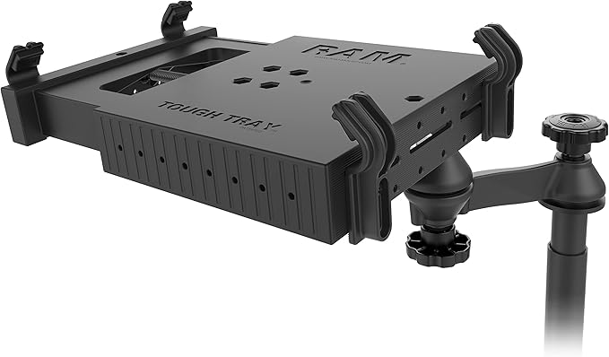 RAM MOUNTS No-Drill Laptop Mount for '15-26 Ford F-150, '17-26 F-250-F-550 + More Compatible with 10" to 16" Wide Laptops RAM-VB-195-SW1