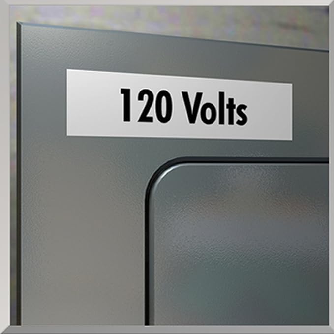 DYMO Rhino 4200 Industrial Label Maker Carry Case Kit with 1 Roll of 1/2" All-Purpose Vinyl Labels, Black on White