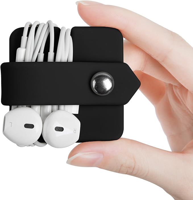 Cord Organizer Earbuds Holder Earphone Wrap Earphones Organizer Headset Headphone Earphone Wrap Winder Cord Manager Cable Winder Set of 2