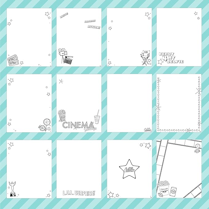 L.O.L. Surprise! O.M.G. Ultimate Fashion Designer by Horizon Group USA, Color & Create Outfits & Make-Up Looks for The O.M.G. Sisters, Includes 2 Sketchbooks, 5 Surprises, Stickers, Stencils & More