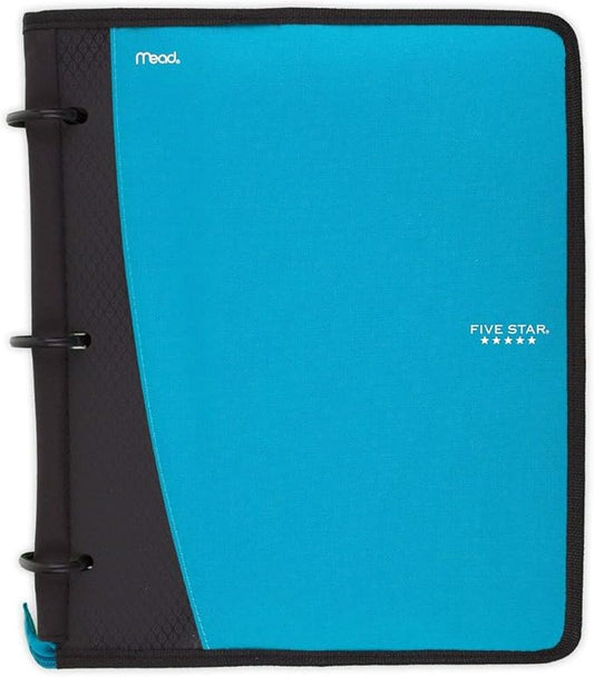 Five Star Flex Hybrid NoteBinder, 1 Inch Ring Binder, Notebook and Binder All-in-One, Teal (73420)