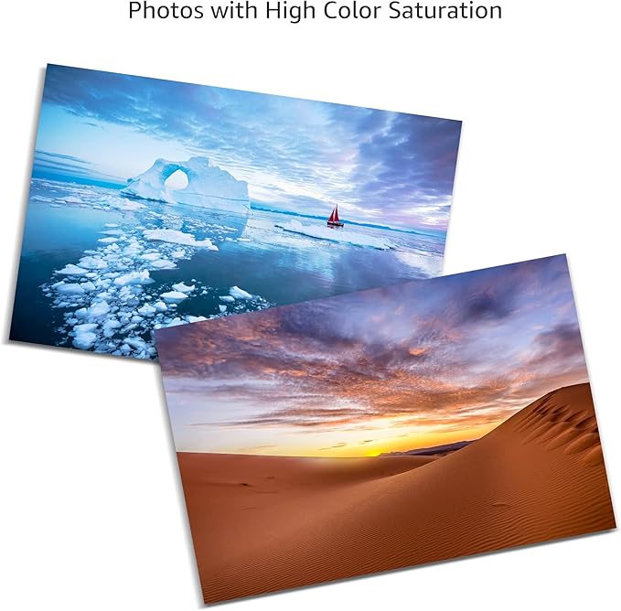 Amazon Basics Glossy Photo Paper for Inkjet Printing, 200g/m², 5 x 7 in, White, Pack of 100 Sheets