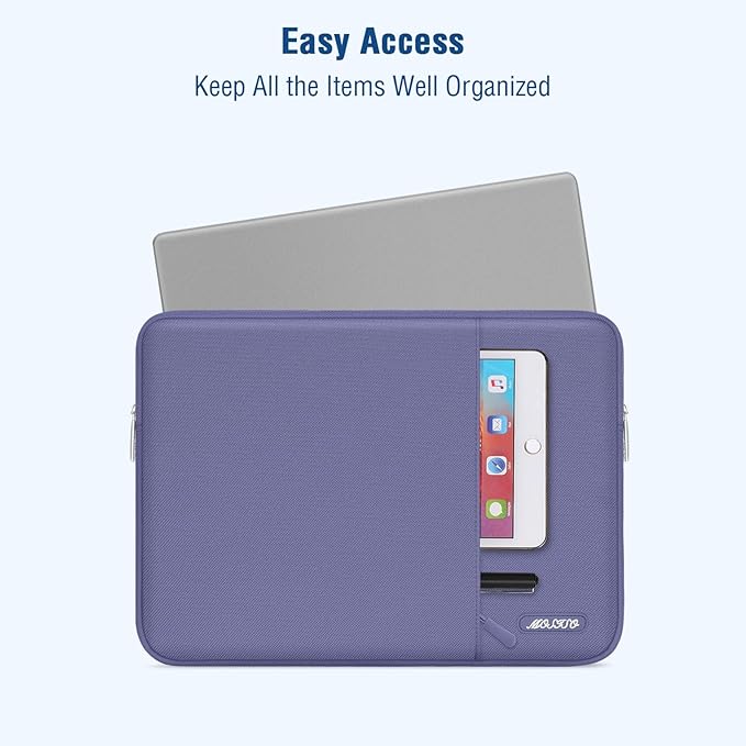 MOSISO Laptop Case 15 inch, 15 inch Laptop Sleeve Compatible with MacBook Air 15 M4 A3241 M3 A3114 M2 A2941 2025 2024 2023,Dell XPS 15,Polyester Vertical Computer Sleeve Bag with Pocket, Lavender Gray