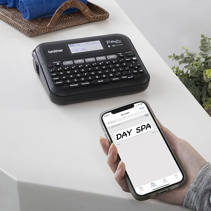 Brother P-Touch PT-D460BTVP Business Expert Connected Label Maker | Connect and Create via Bluetooth®-on TZe Label Tapes up to ~3/4 inch