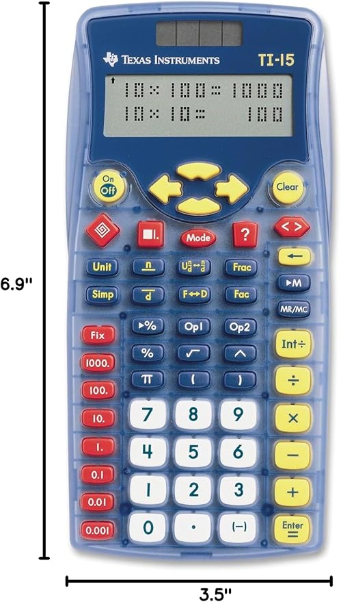 Texas Instruments® TI-15 Explorer Elementary Calculator