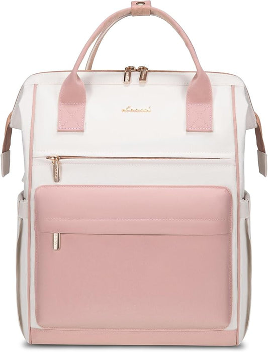 LOVEVOOK Laptop Backpack for Women,15.6 Inch Work Teacher Nurse Bag,Business Computer Backpack Purse with USB Port,Stylish Casual Daypack for Travel