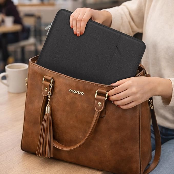 MOSISO Laptop Case 15 inch, 15 inch Laptop Sleeve Compatible with MacBook Air 15 M4 A3241 M3 A3114 M2 A2941 2025 2024 2023,Dell XPS 15,Polyester Vertical Computer Sleeve Bag with Pocket, Black