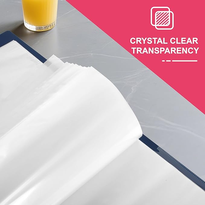200-Pack Standard Weight Sheet Protectors 8.5"x11" Top-Loading Acid-Free Document Sleeves for School, Office, Home & 3-Ring Binders