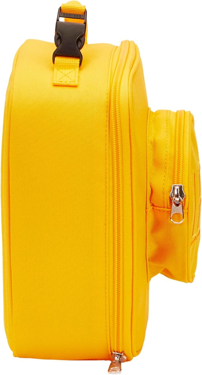 LEGO Lunch Bag, Durable and Insulated, with Mesh Pouch and Zip Compartment, Perfect for On-the-Go Meals, Flame Orange