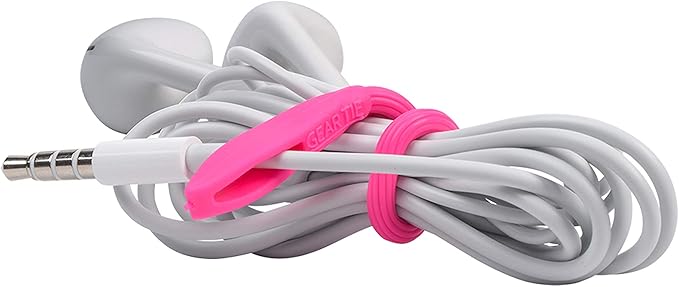 Nite Ize Gear Tie Cordable, The Original Reusable Rubber Twist Tie with Stretch-Loop For Cord Management + Storage, 3-Inch, Assorted Colors, 4 Pack, Made in the USA