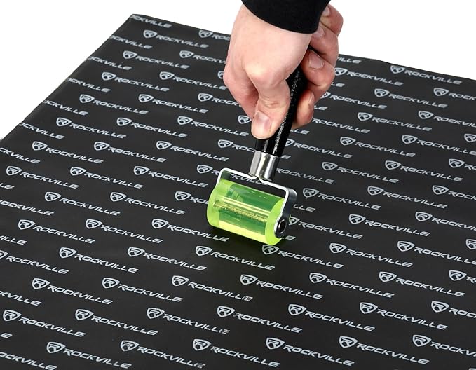 Rockville RockMat Pro 50 (50 Sq Ft) 3-in-1 Car Sound Deadener Mat – Foam/Rubber/Aluminum Layered Soundproofing Material for Car Audio & Vibration Dampening, Reduces Road Noise