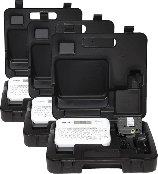 Brother P-Touch PT-D410VP Home/Office Advanced Label Maker | Connect via USB to Create and Print on TZe Label Tapes up to ~3/4 inch (Pack of 3)