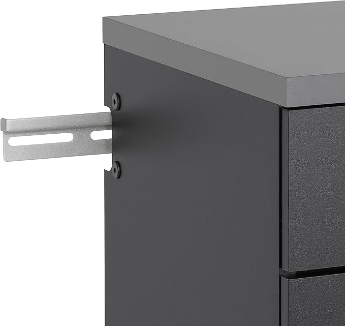Prepac HangUps 30'' Garage Storage Cabinet with 3 Drawers, Wood Wall Mount Pantry Cabinet, Wall Hanging Laundry Room Cupboard, Kitchen Pantry for Garage, Kitchen and Laundry Organization, Black