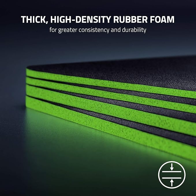 Razer Gigantus V2 Cloth Gaming Mouse Pad (Medium): Thick, High-Density Foam - Non-Slip Base - Classic Black