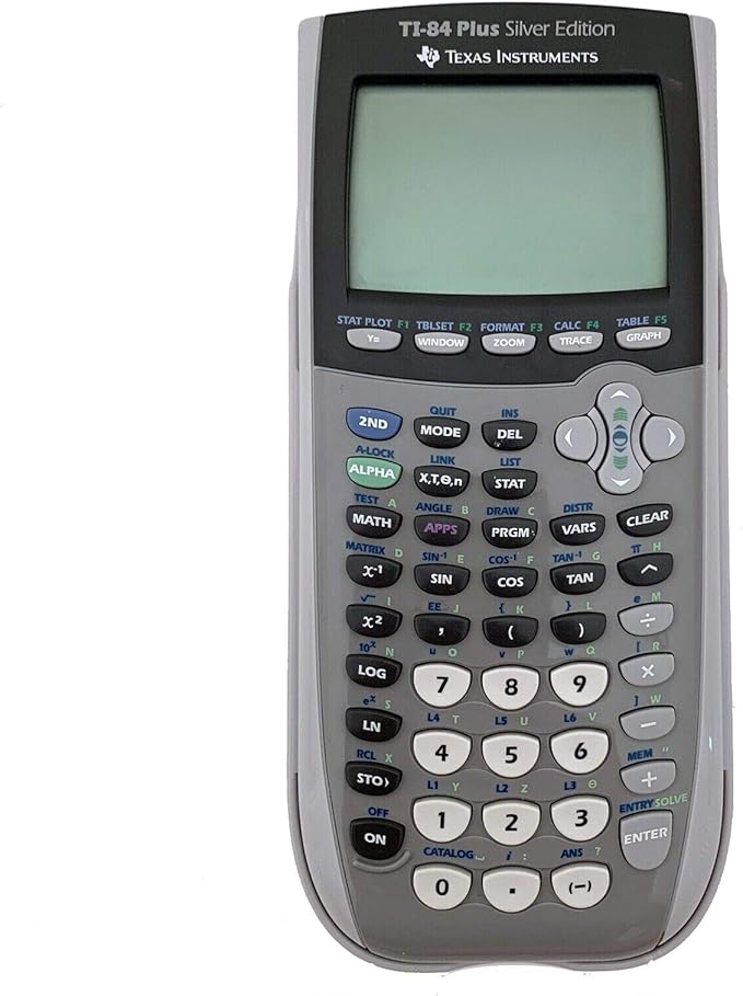 Texas Instruments TI-84 Plus Silver Edition Graphing Calculator (Renewed)
