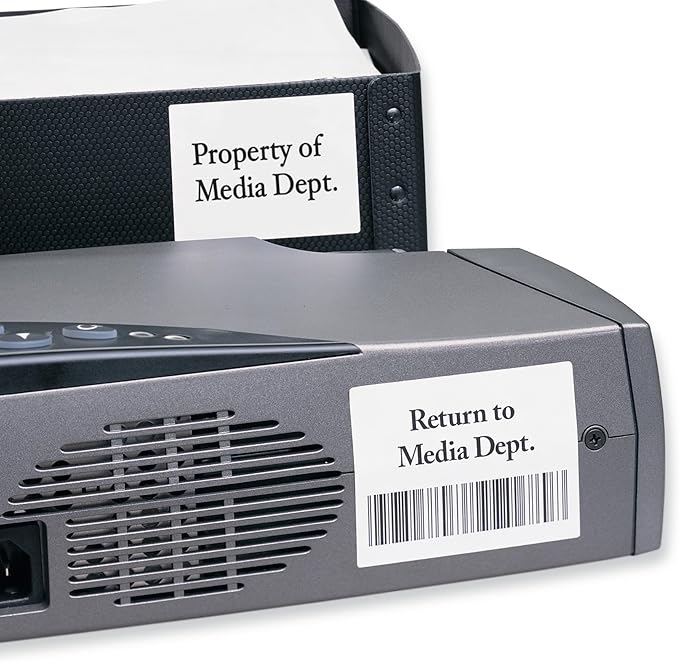 Avery Durable White Cover Up ID Labels for Laser Printers, 2" x 2.625", Pack of 750 (6578)