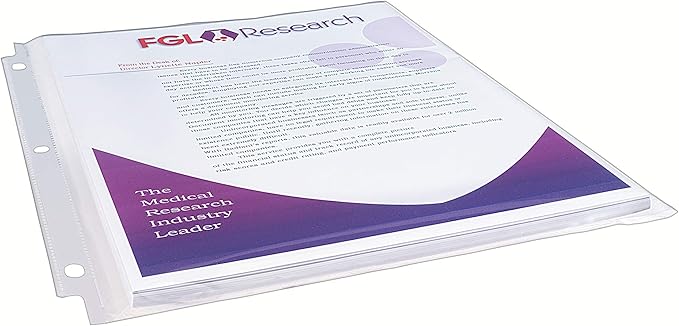 Avery Clear High-Capacity Sheet Protectors, Hold 50 Sheets, Heavyweight, 25 Multi Page Protectors (74171)