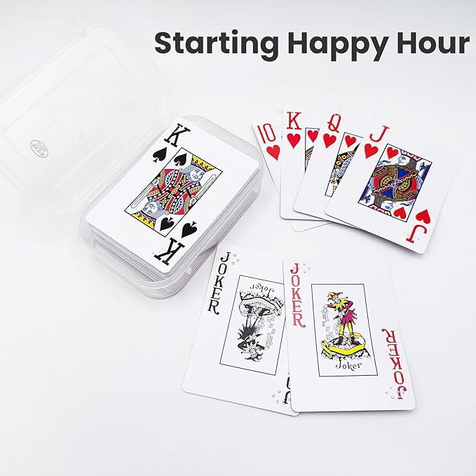 Braille Playing Cards,Large Print Tactile Poker Cards for Blind People, Braille Poker with Large Print & Raised Dots for Seniors & Visually Impaired