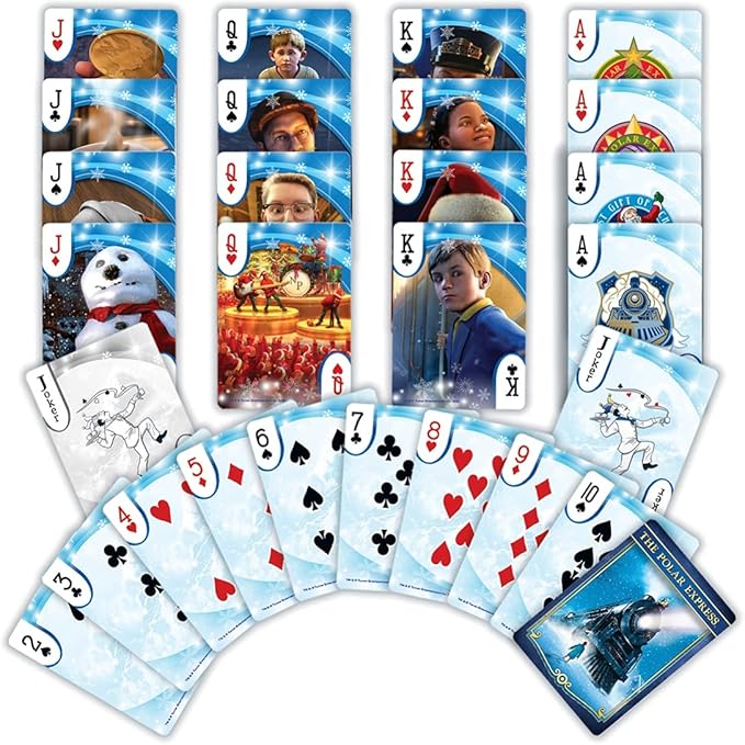 MasterPieces Officially Licensed Polar Express Playing Cards - 54 Card Deck for Adults