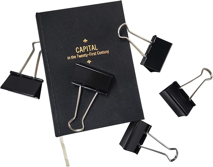 DSTELIN Extra Large Binder Clips 2.4-Inch (12 Pack), Big Paper Clamps for Office Supplies, Black