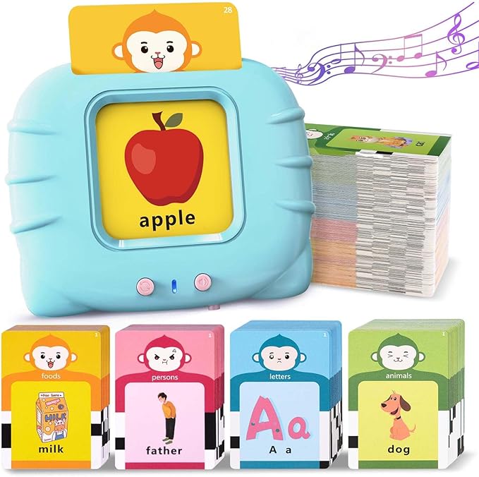 296 Sight Words Talking Flash Cards for Toddlers 1 2 3 4 5 Year Old, Pocket Speech, Sensory Speech Therapy Toys, Educational Learning Toys for Montessori and Autism Children, Gifts for Boys