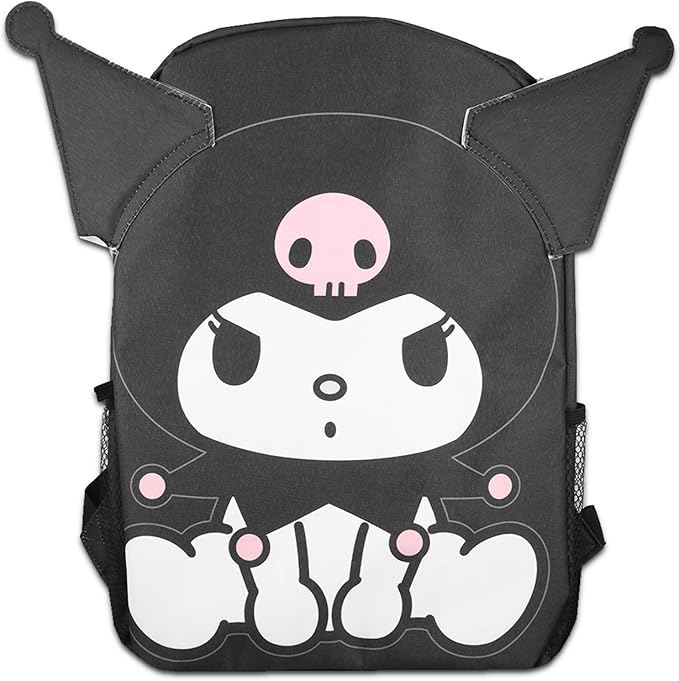 Kuromi Backpack and Lunch Box Set for Girls - Bundle with 16” Kuromi Backpack, Lunch Bag, Water Bottle, Stickers, More | Hello Kitty and Friends Backpack Set