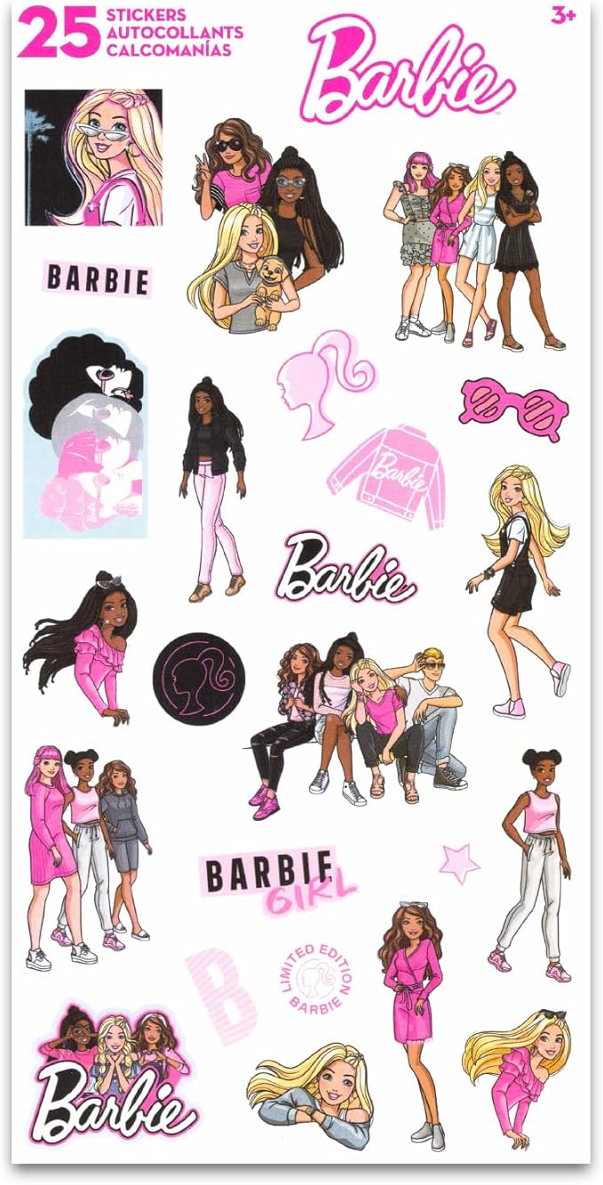 Barbie Backpack with Lunch Box Set - Bundle with 16" School Bag, Lunch Bag, Water Bottle, Stickers, More | Barbie Backpack and Lunchbox for Girls, Kids