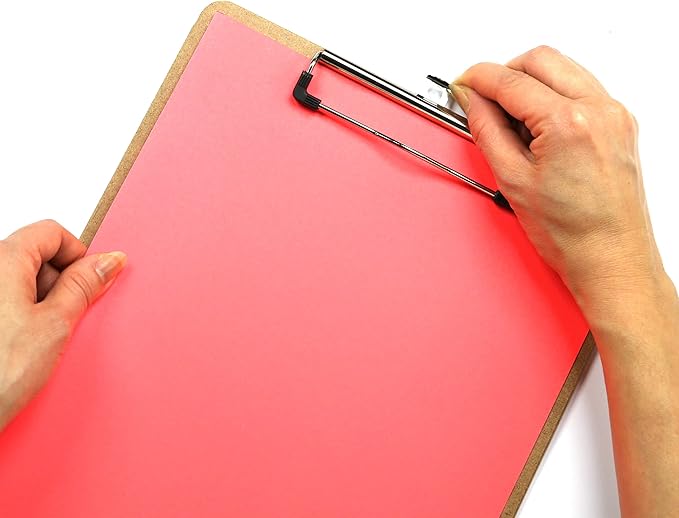 Officemate Recycled Wood Clipboards, Low Profile Clip, 12 Pack Clipboards, Letter Size (9 x 12.5 Inches), Brown (83812)