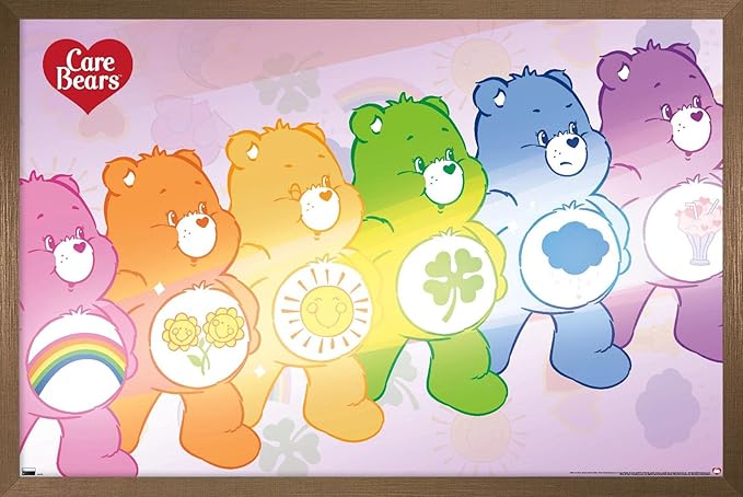 Care Bears - Care Bear Stare Wall Poster, 34L" x 22.4W", Bronze Framed Version