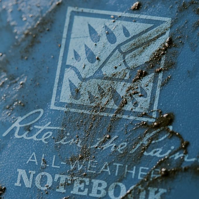 Rite In The Rain Weatherproof Top Spiral Notebook, 4" x 6", Blue Cover, Universal Pattern, 3 Pack (No. 246-3), 6 x 4 x 3.75