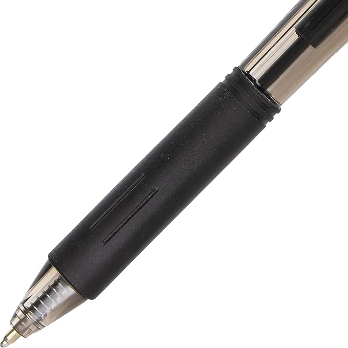 Pentel Wow! Retractable Ballpoint Pen, (1.0mm), Medium Line, Black Ink, Box of 12(BK440-A)