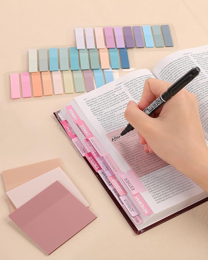 Bible Journaling Kit, Bible Study Supplies, Aesthetic Book Annotation Kit,Highlighter Set No Bleed, Bible Journaling Kit for Gift