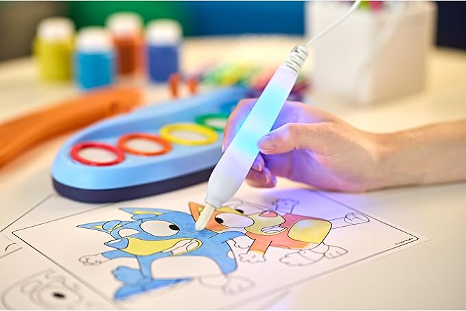 Crayola Bluey Color Wonder Magic Light Brush, Mess Free Painting Station for Kids, Essential Easter Basket Stuffers & Gifts, Toddler Bluey Toys & Activities, Ages 3+