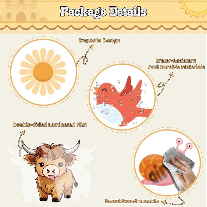 Spring Classroom Bulletin Board Set Spring Classroom Decorations We Herd it was Highland Cow Door Decorations Cutouts for Teacher Classroom School Office Chalkboard Wall Library Window Home Decor