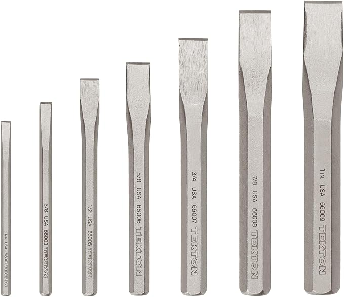 TEKTON Cold Chisel Set, 7-Piece (1/4-1 in.) | PNC91004 | Made in USA