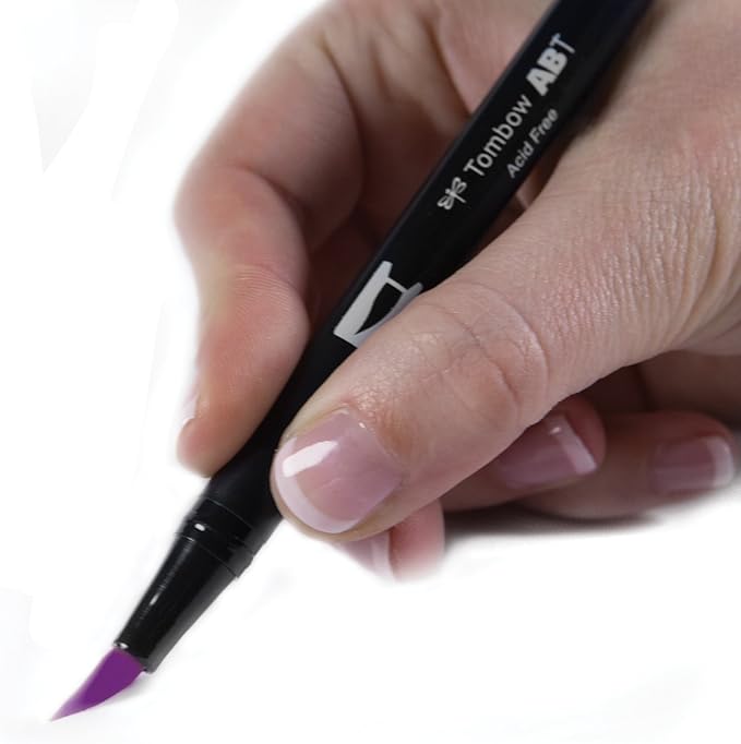 Tombow Dual Brush Pen Art Marker, 676 - Royal Purple, 1-Pack