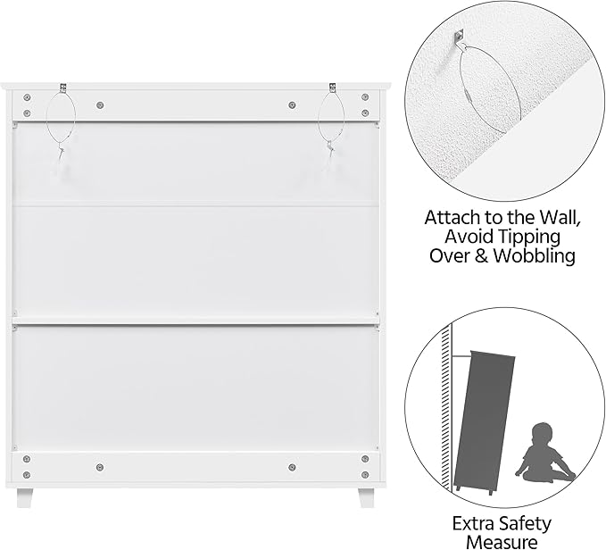 Yaheetech Shoe Cabinet, 4-Tier Shoe Storage Cabinet with Drawer & Adjustable Shelves, Wooden Shoe Rack Organizer with Louvered Doors for Entryway, Hallway, Closet, Living Room, White