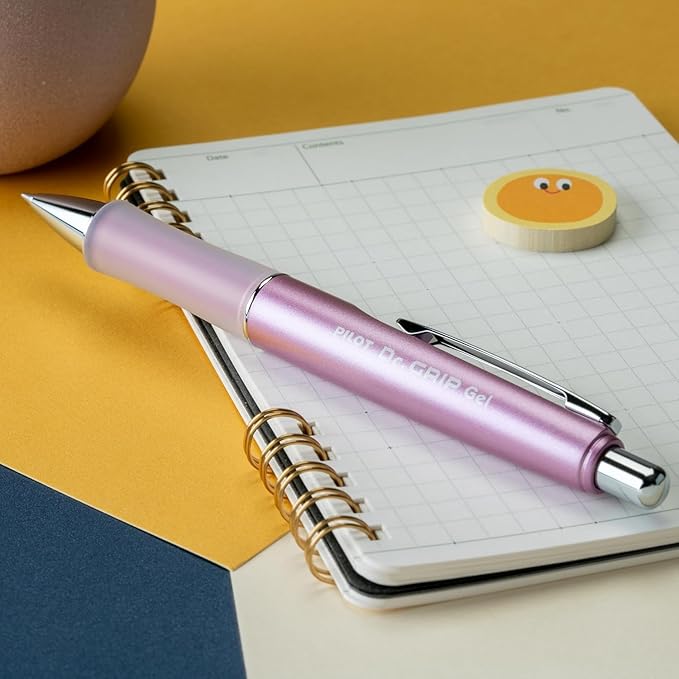PILOT Dr. Grip Limited Refillable & Retractable Gel Pen, Fine Point, Black Ink, Single Pen - Ideal for School, Journaling & Office Writing