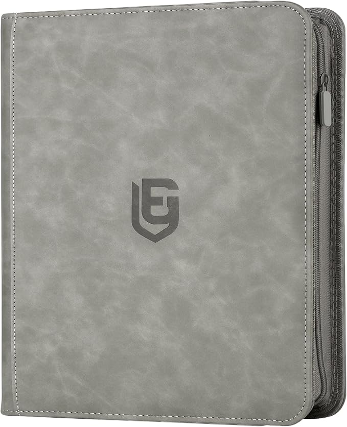 12 Pocket Card Binder,720 Pocket Trading Card Binder，Side Loading Collectible Card Albums for MTG, for TCG Football, Sports, Game Cards Grey