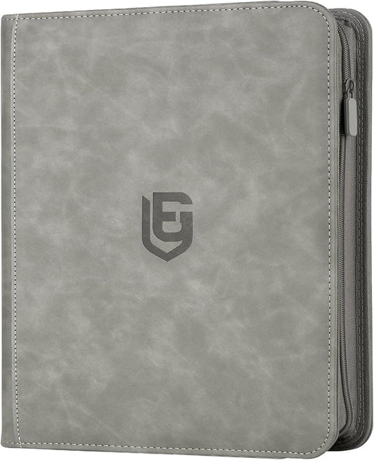 12 Pocket Card Binder,720 Pocket Trading Card Binder，Side Loading Collectible Card Albums for MTG, for TCG Football, Sports, Game Cards Grey
