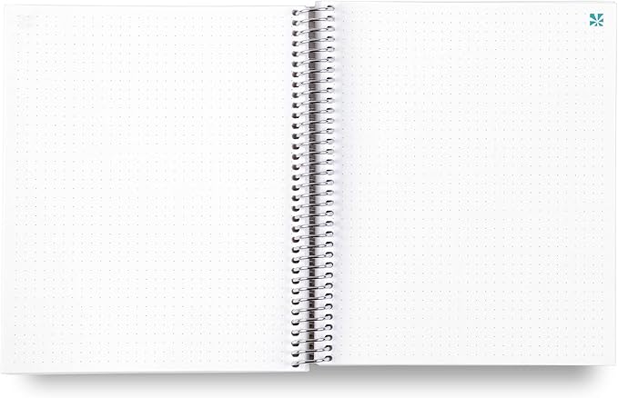 Erin Condren 8.5" X 11" Spiral Bound Dot Grid Journal Notebook - Starry Sky, 5Mm Dot Grid, 160 Page Writing, Drawing & Art Notebook, 80Lb Thick Paper, Stickers Included