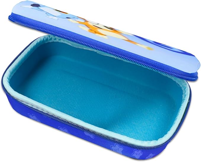 Bluey Pencil Box Set - School Supplies Bundle with Pencil Case Plus Stickers, Bookmark, More | Bluey Stationery Set for Kids, Girls, Toddlers