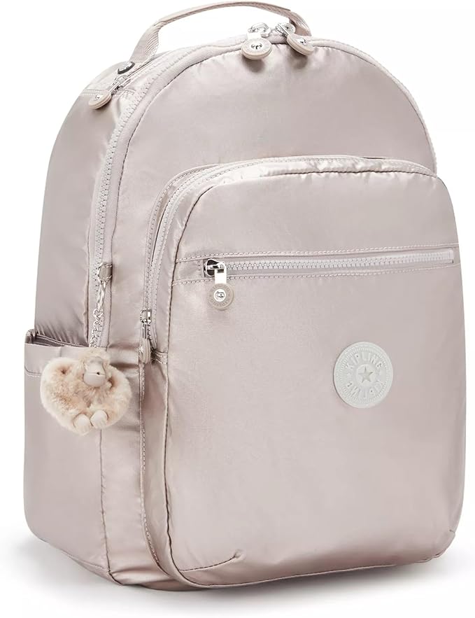 Kipling Women's Seoul 15" Laptop Backpack, Durable, Roomy with Padded Shoulder Straps, Built-In Protective Sleeve